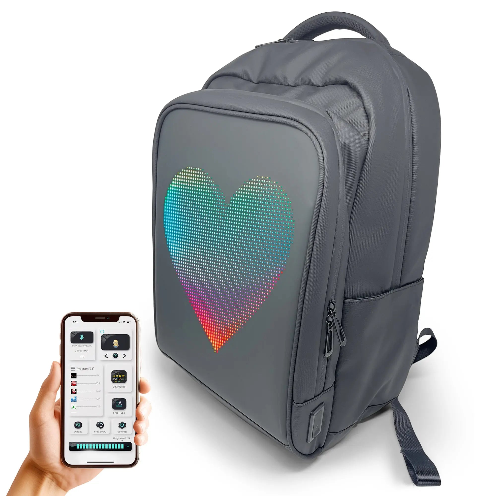 Pix led backpack best sale