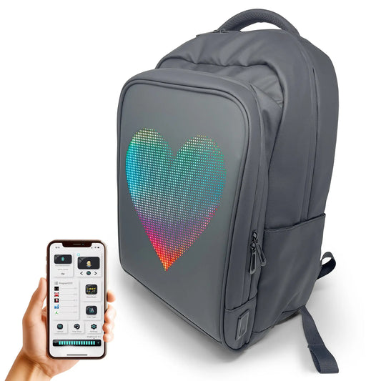 Led Backpack with Programmable Screen,Video Backpack, Laptop Backpack Women, Work Backpacks, College Backpack, Work Backpack for Men, Bookbags, Flight approved Carry-on backpack - Voltefy