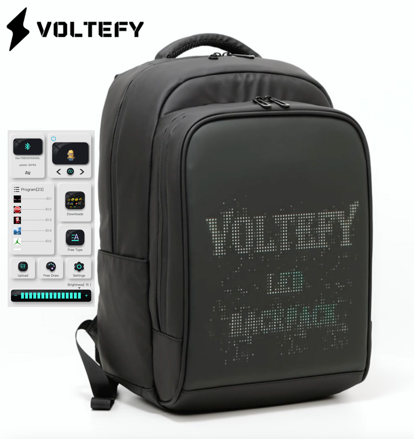 Led Backpack with Programmable Screen,Video Backpack, Laptop Backpack Women, Work Backpacks, College Backpack, Work Backpack for Men, Bookbags, Flight approved Carry-on backpack